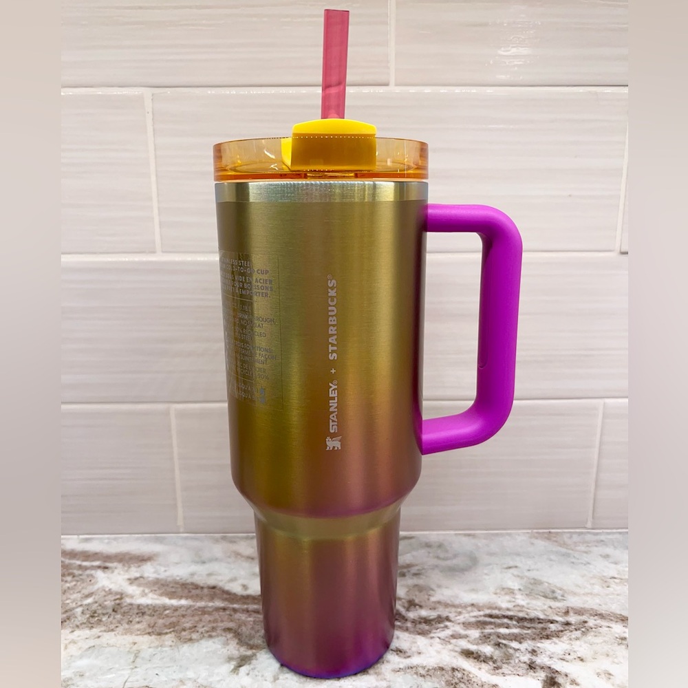 Stanley x Starbucks Summer 2024 40 oz Stainless Steel Cup Sunset Gradient NWT